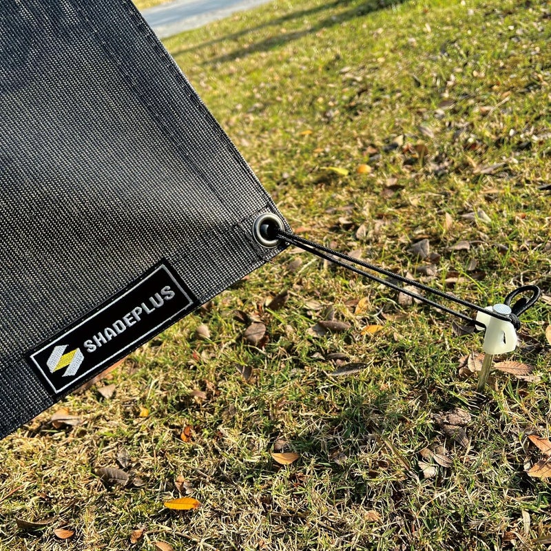 SHADEPLUS RV Awning Side Shade 9'X7',Black Mesh RV Awning Sun Shade Screen,Universal Trailer Sunshade Screen with Complete Kits,Improves Shadow and Privacy. - Image 4